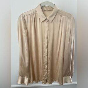 Maje Paris Silk Champagne Blouse